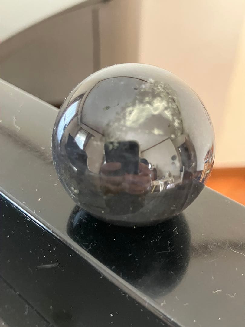 はち。さま専用アイオライトサンストーン　スフィア　天然石置物　C73