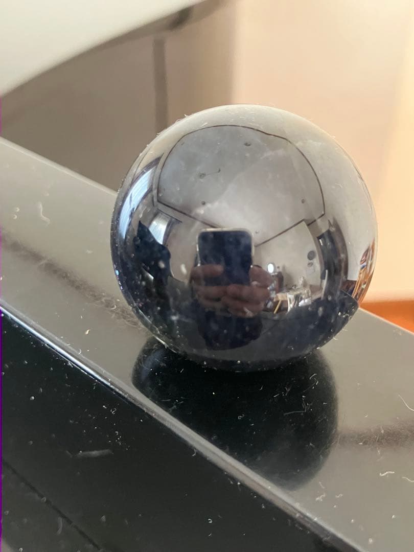 はち。さま専用アイオライトサンストーン　スフィア　天然石置物　C73