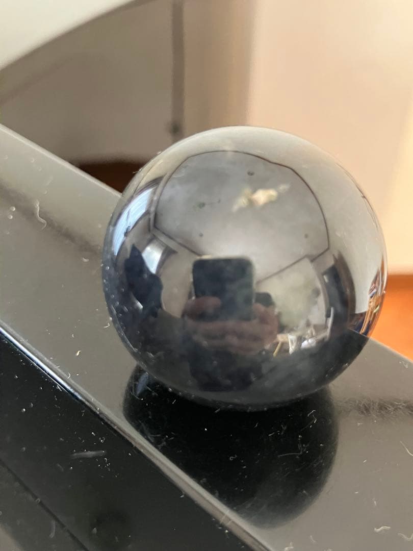 はち。さま専用アイオライトサンストーン　スフィア　天然石置物　C73