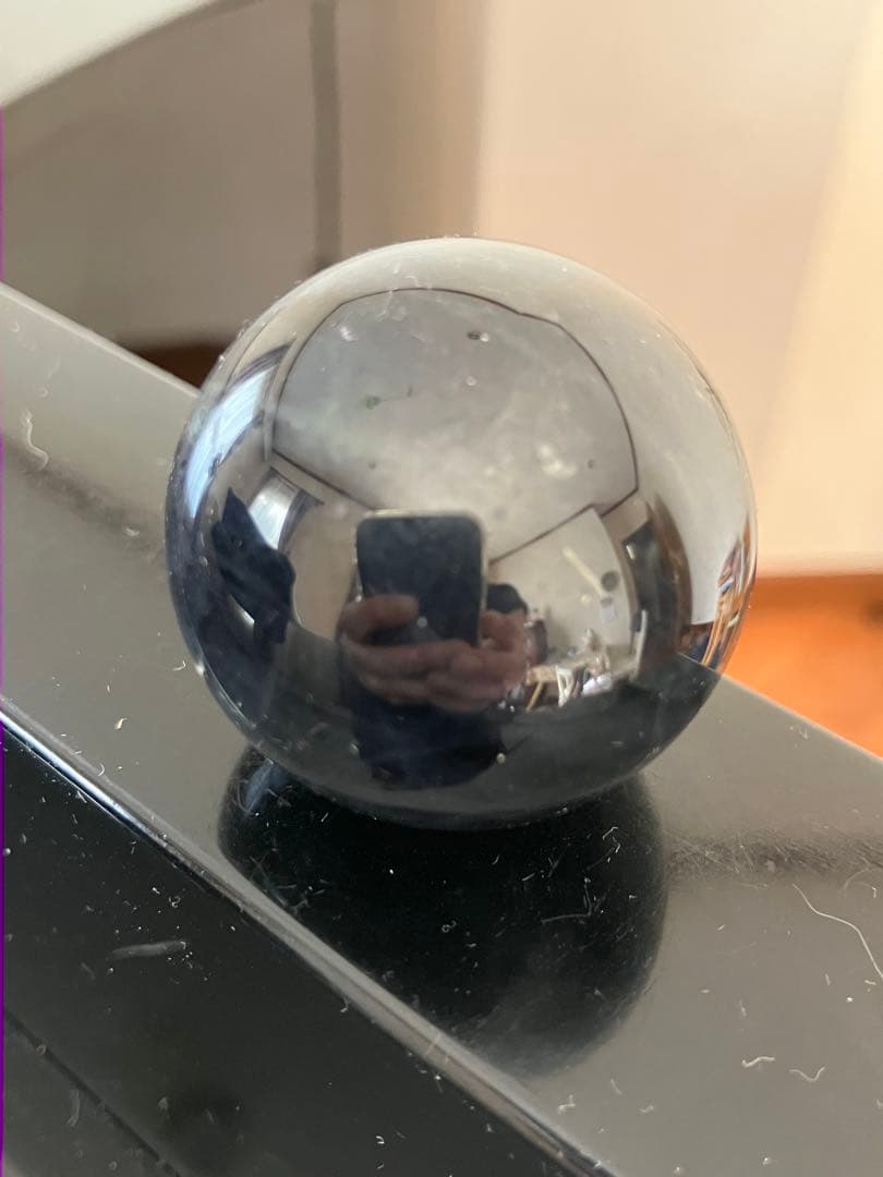 はち。さま専用アイオライトサンストーン　スフィア　天然石置物　C73