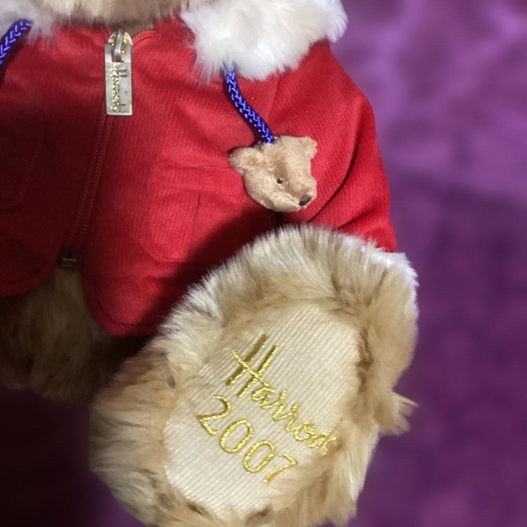 ❤️ハロッズ テディベア ❤️2007 フード付きジャケット付き