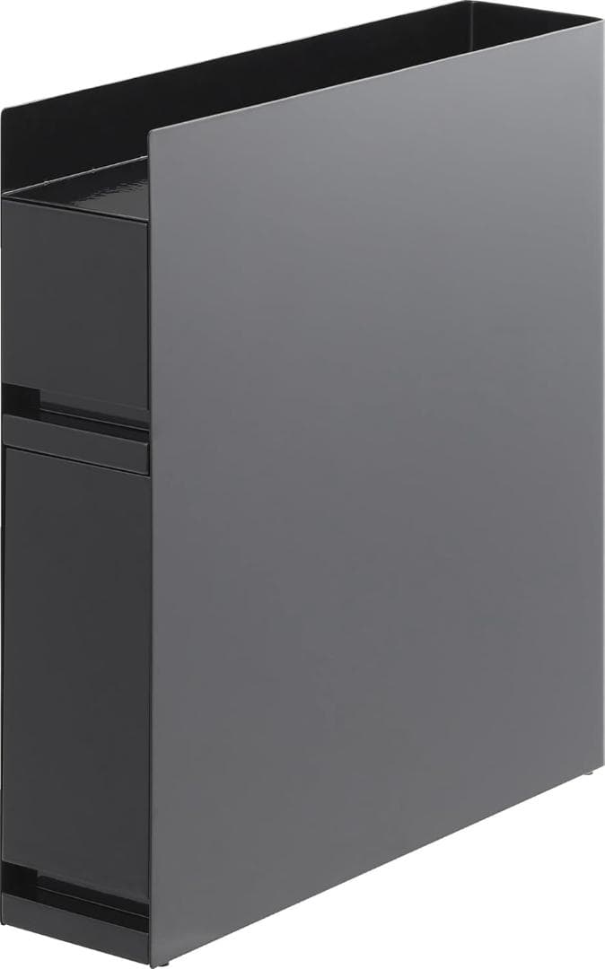 tower 隠せる調味料ラック 2段 引き出し式 山崎実業　黒