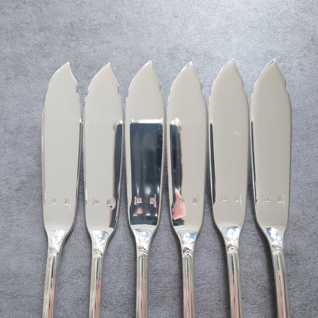 希少 美品 クリストフル マルリー フィッシュナイフ 6点