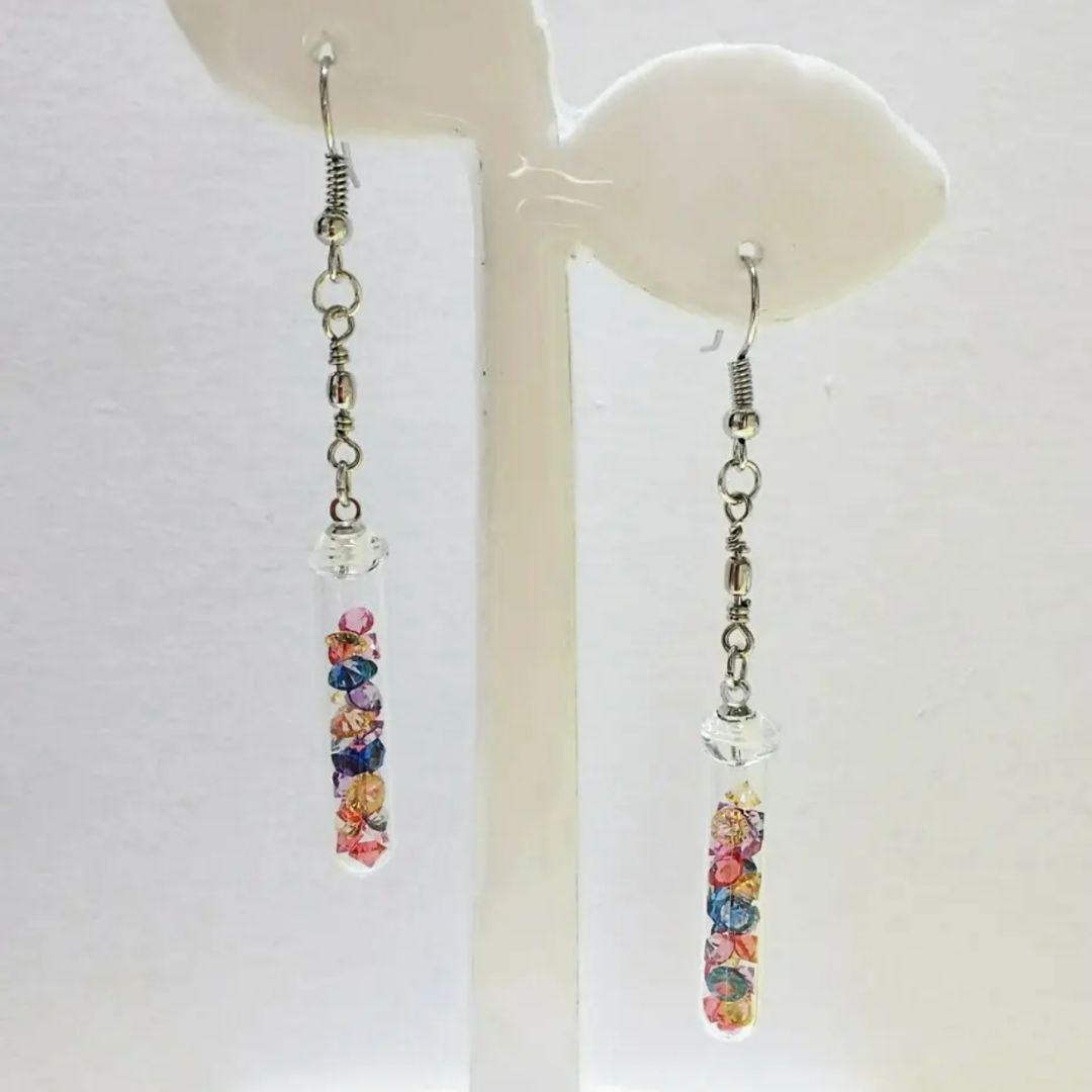 【056】ピアス／試験管／ガラス管