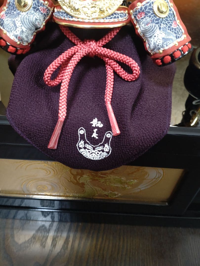 1/4源義経公兜収納セット曙裾濃威