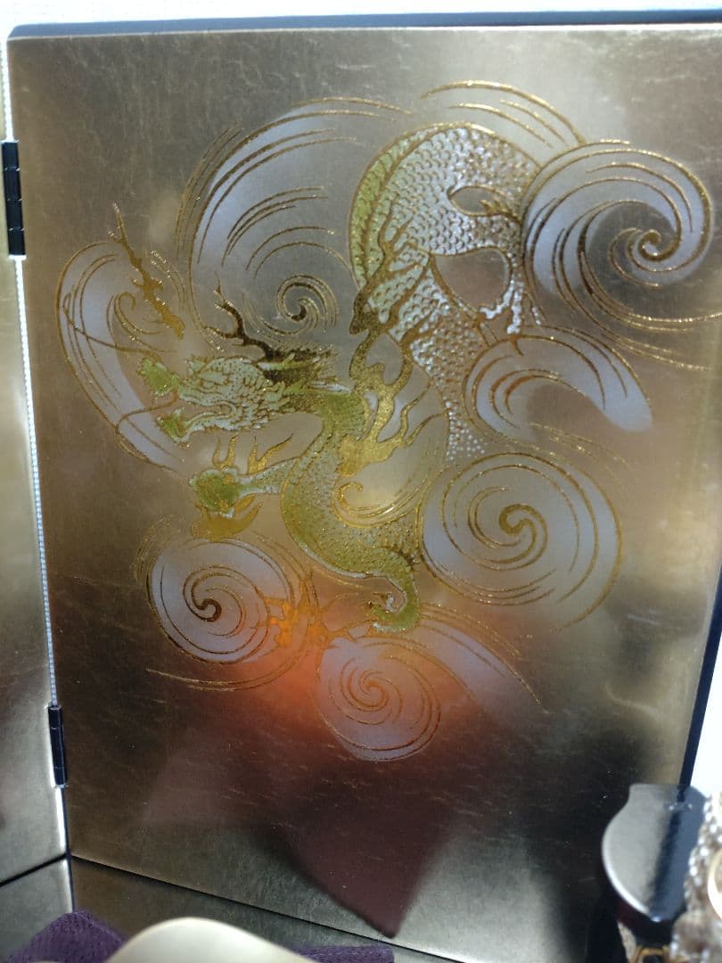 1/4源義経公兜収納セット曙裾濃威