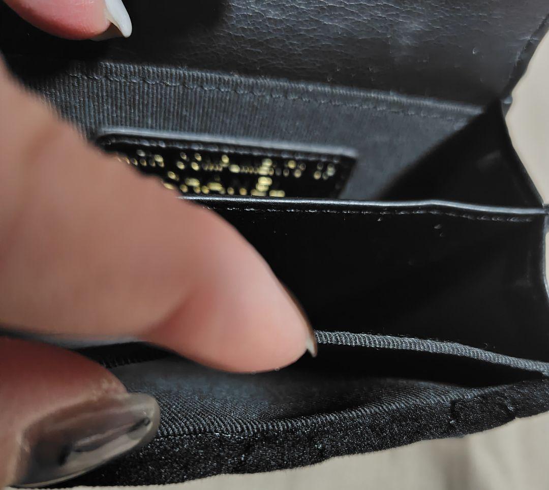 ♡CHANEL♡ ブラック キルティング 二つ折り財布✨美品✨