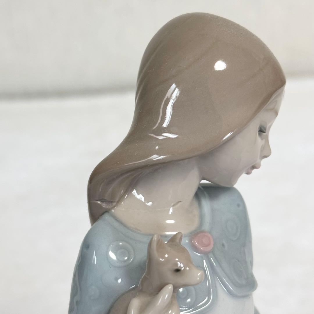 【特価】NAO リヤドロ　少女と子犬　少年　2体セット