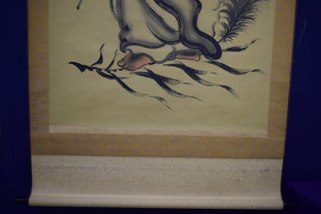 複製/八卦道人/達磨大師画賛/人物/大幅/工芸/布袋屋掛軸HK-106