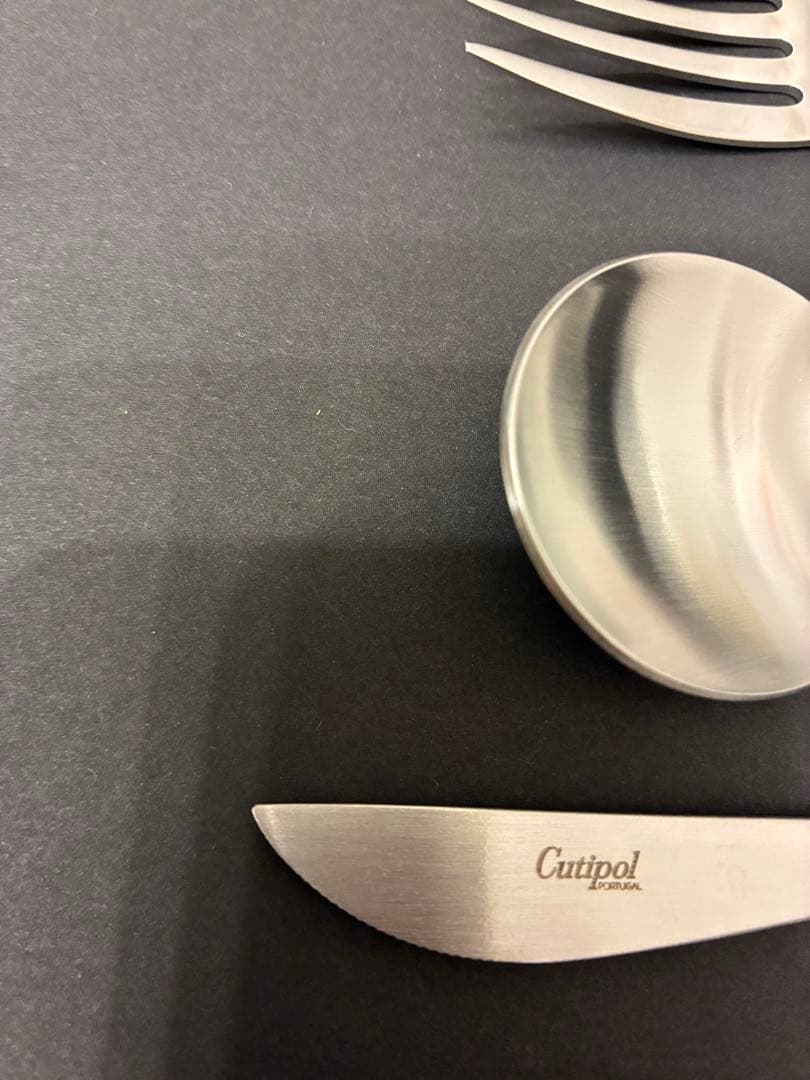 Cutipol カトラリーセット ブラックシルバー（デザート用）