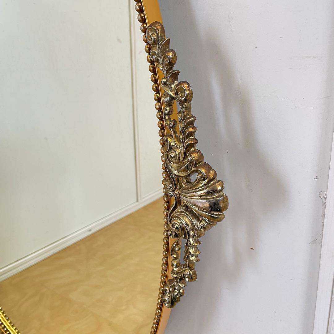 ビンテージ ミラー③ 鏡 アンティーク調 ウォールミラー 壁掛け 大型 美容室