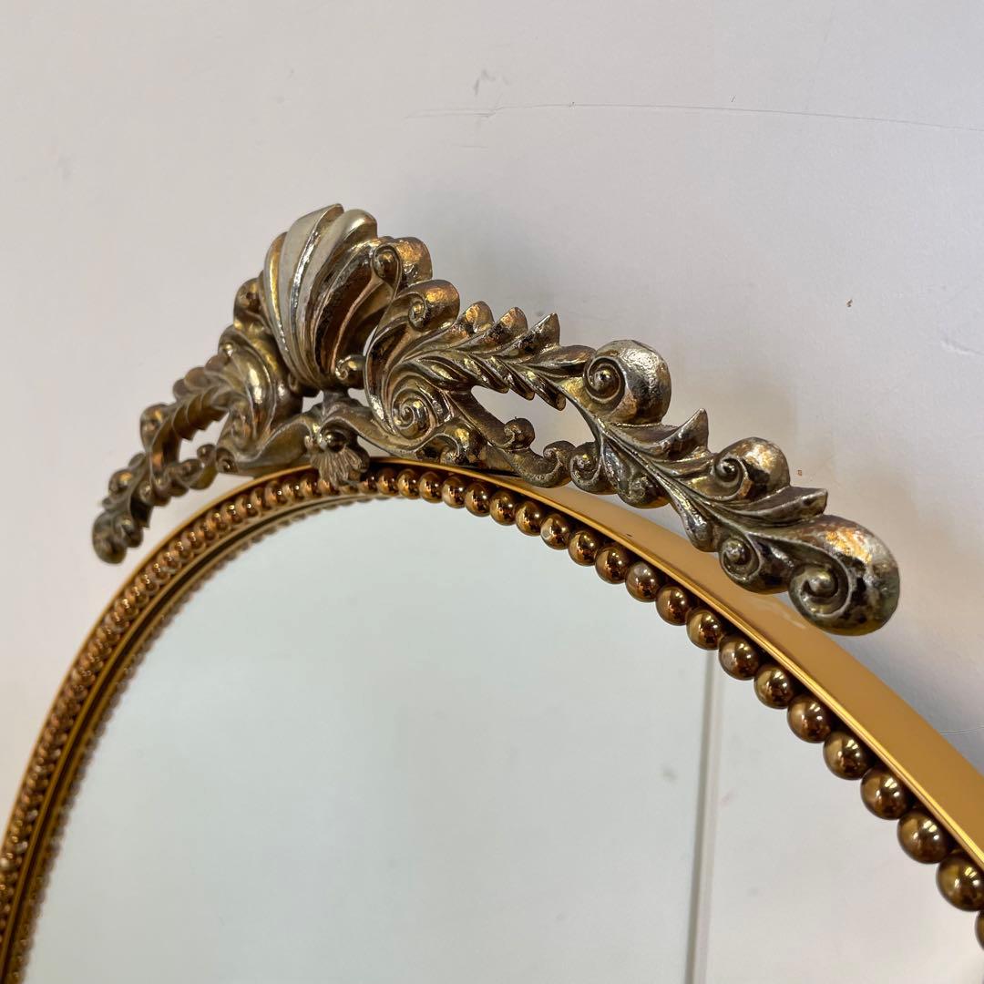 ビンテージ ミラー③ 鏡 アンティーク調 ウォールミラー 壁掛け 大型 美容室