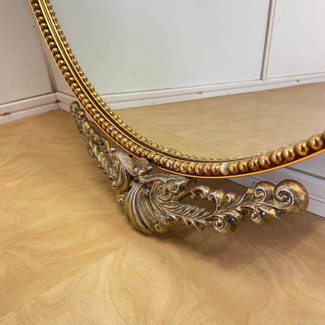 ビンテージ ミラー③ 鏡 アンティーク調 ウォールミラー 壁掛け 大型 美容室