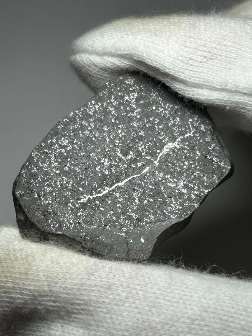 石質　隕石　タセデ　004　スライス　6.4g　コンドライト　メルトブレシア