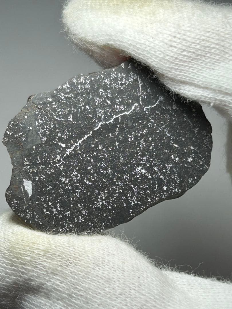 石質　隕石　タセデ　004　スライス　6.4g　コンドライト　メルトブレシア