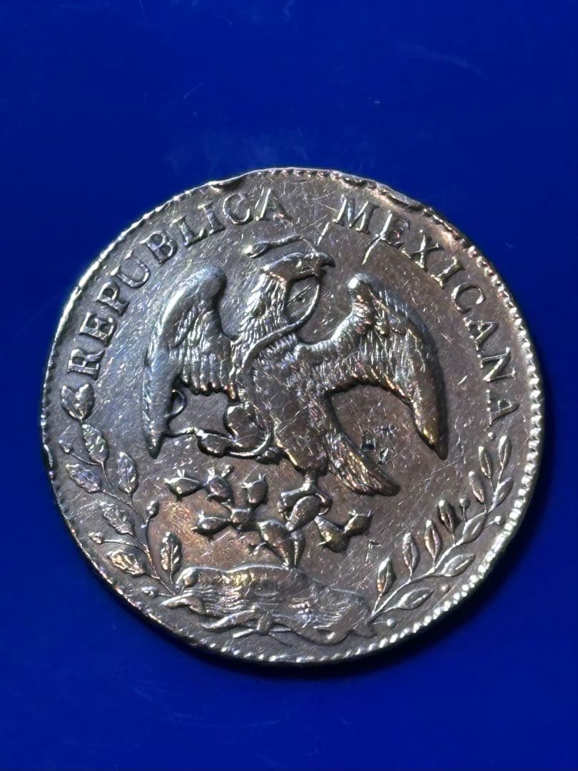 メキシコ 8レアル 銀貨 1881年 フリジア帽　美品