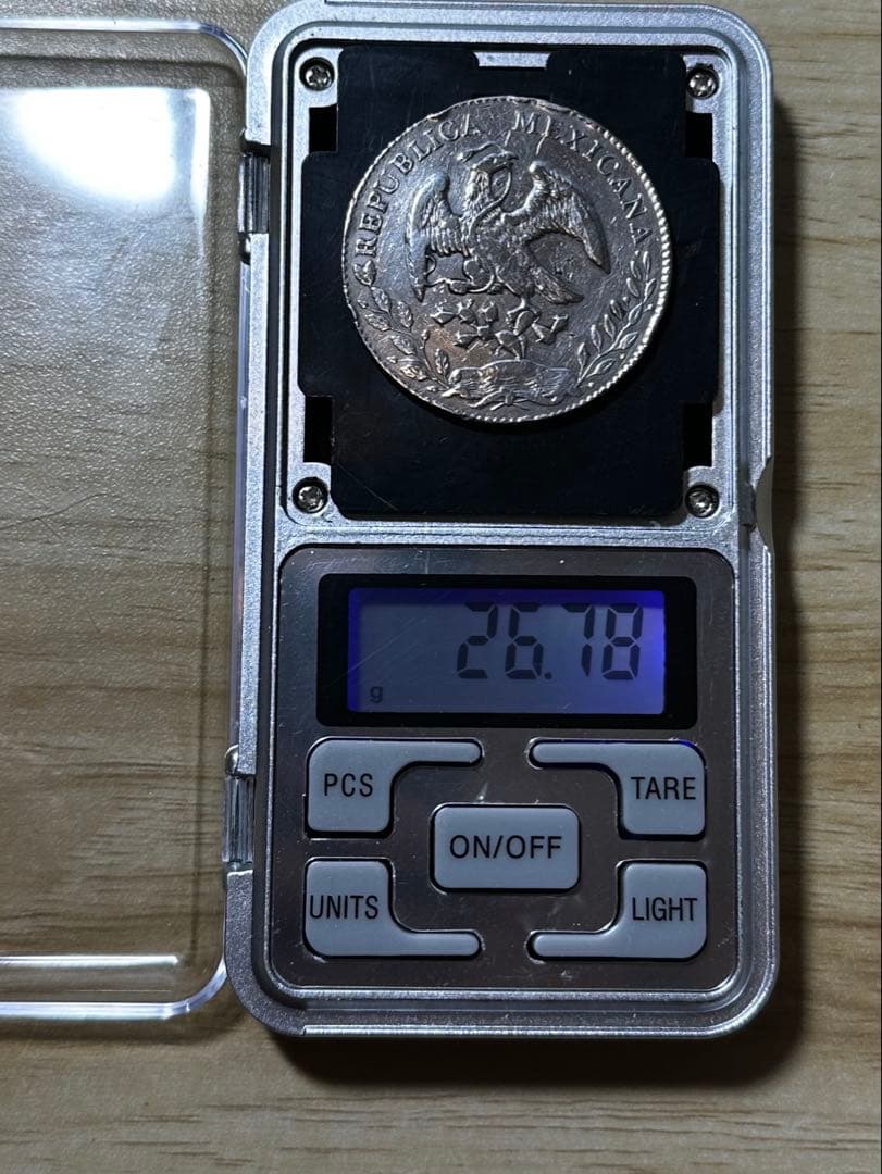 メキシコ 8レアル 銀貨 1881年 フリジア帽　美品