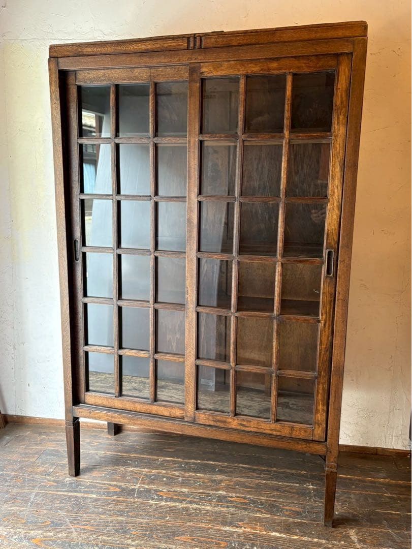 キャビネット 戸棚 インテリア 本棚 飾り棚 ビンテージ 昭和レトロ 当時物