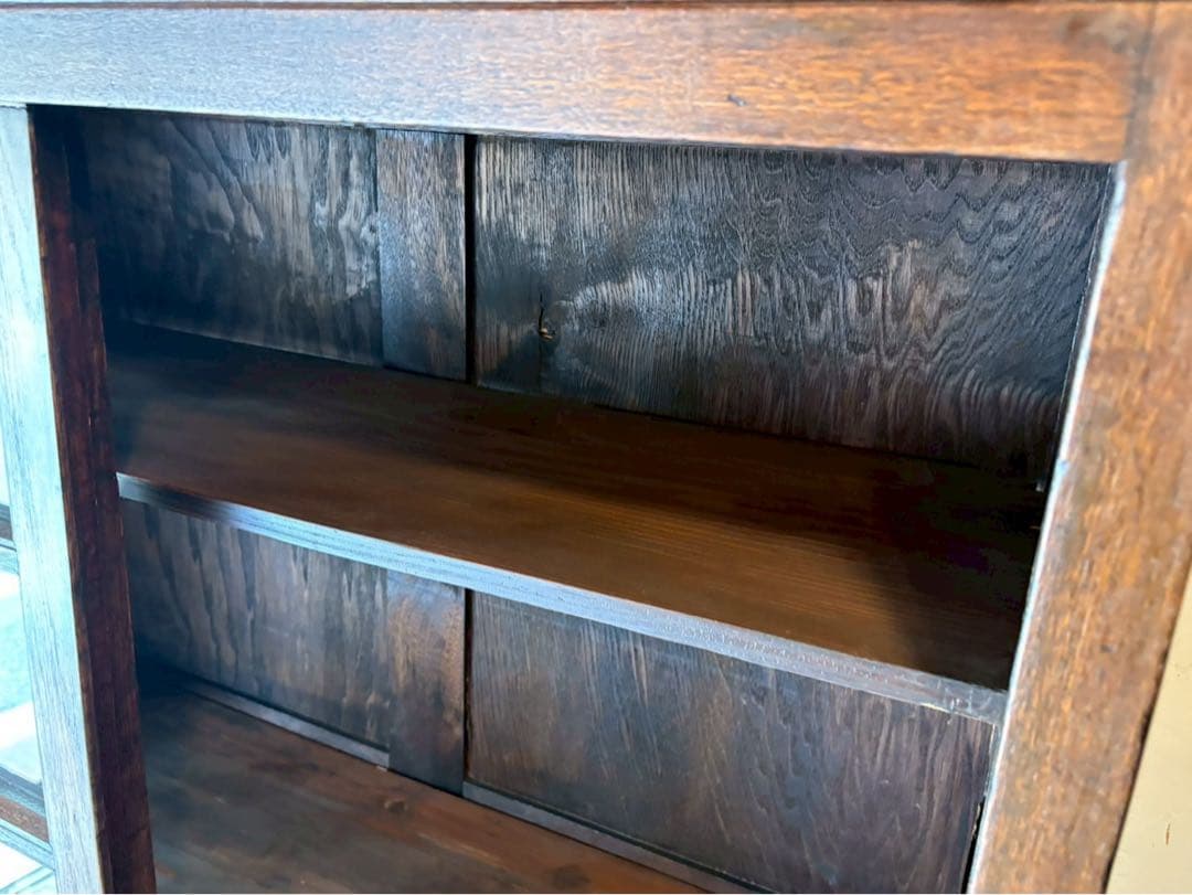 キャビネット 戸棚 インテリア 本棚 飾り棚 ビンテージ 昭和レトロ 当時物