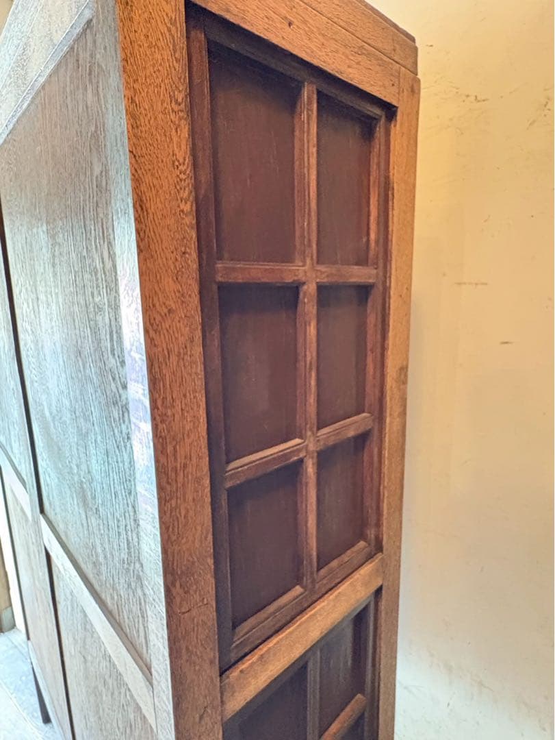 キャビネット 戸棚 インテリア 本棚 飾り棚 ビンテージ 昭和レトロ 当時物