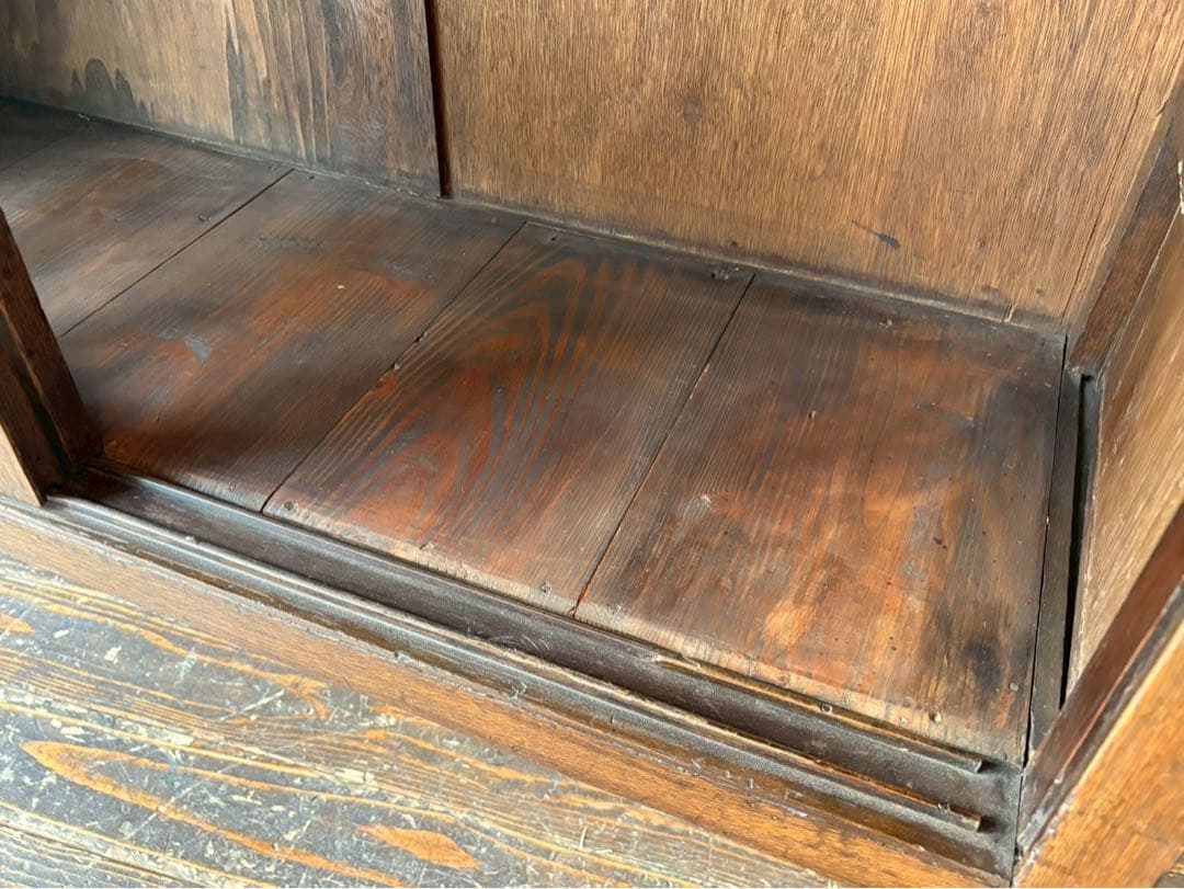 キャビネット 戸棚 インテリア 本棚 飾り棚 ビンテージ 昭和レトロ 当時物