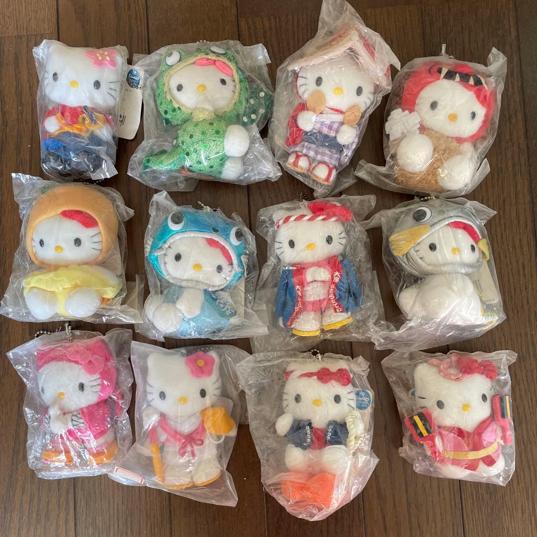 台湾で買ってきた箸３膳セット、ご当地キティちゃん12個