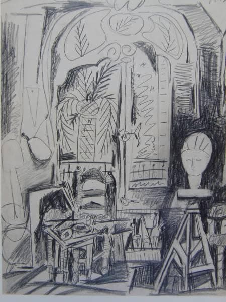 パブロ・ピカソ、【ラ・カルフォルニーのアトリエ】、希少画集画