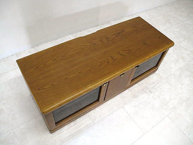 美品　浜本工芸　TVボード W125cm ナラ無垢材 テレビボード 約12万