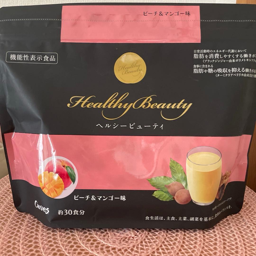 新品 カーブス　ヘルシービューティー　ミルクコーヒー味とピーチ&マンゴー