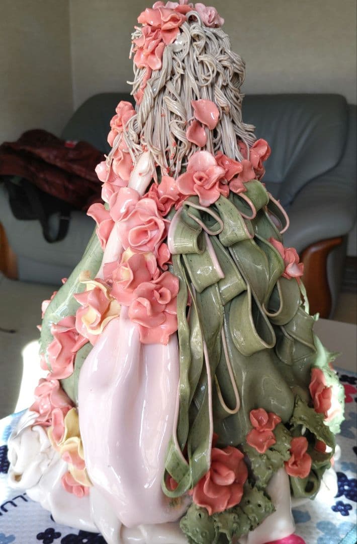 一点物　陶器人形 置物 ロマンドール ハンドメイド 焼き物　西洋人形　陶器製