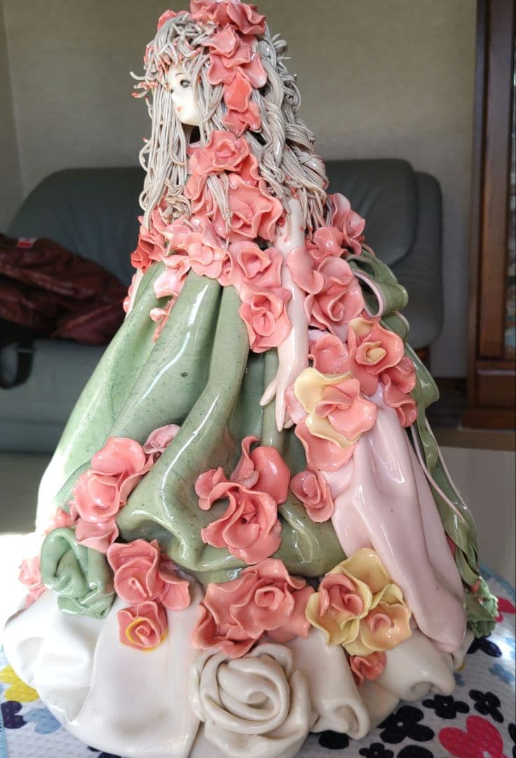 一点物　陶器人形 置物 ロマンドール ハンドメイド 焼き物　西洋人形　陶器製