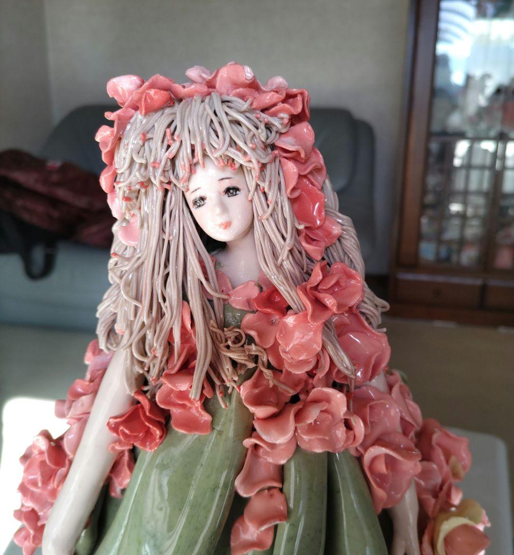 一点物　陶器人形 置物 ロマンドール ハンドメイド 焼き物　西洋人形　陶器製