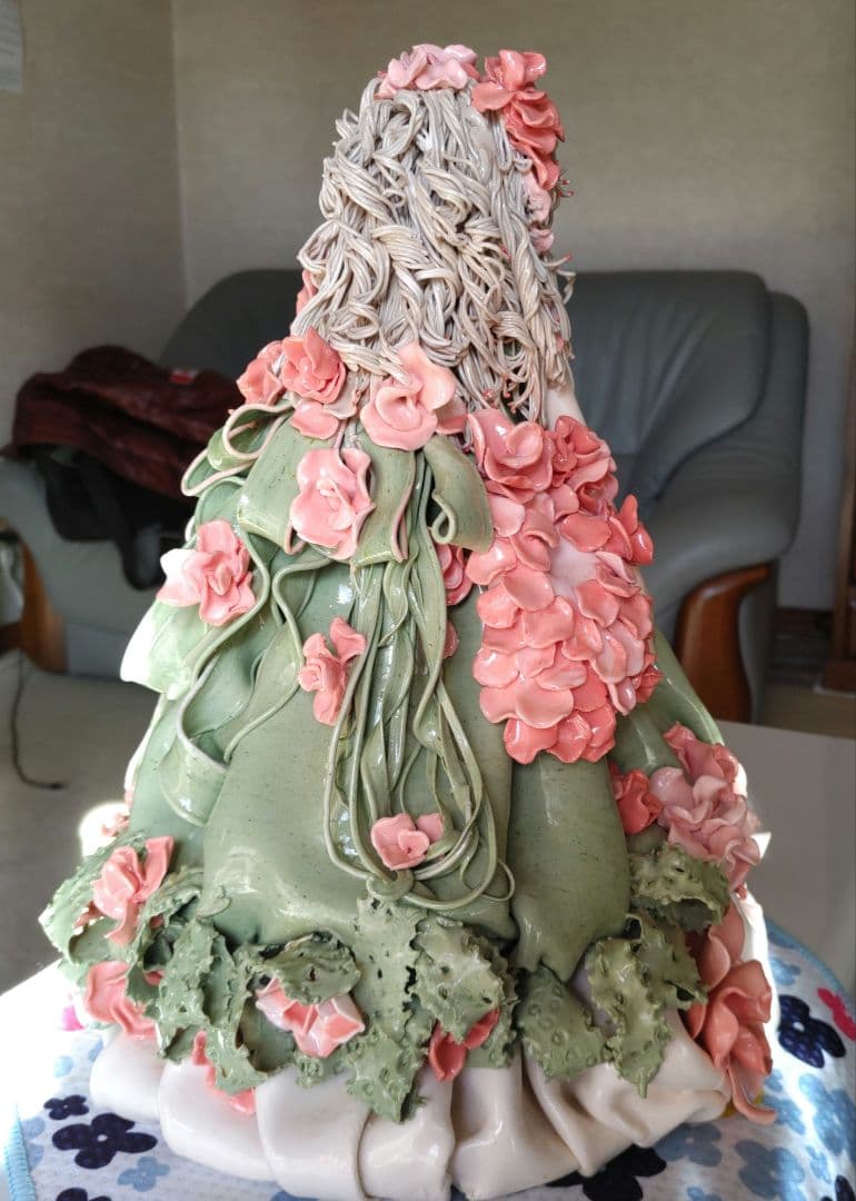 一点物　陶器人形 置物 ロマンドール ハンドメイド 焼き物　西洋人形　陶器製