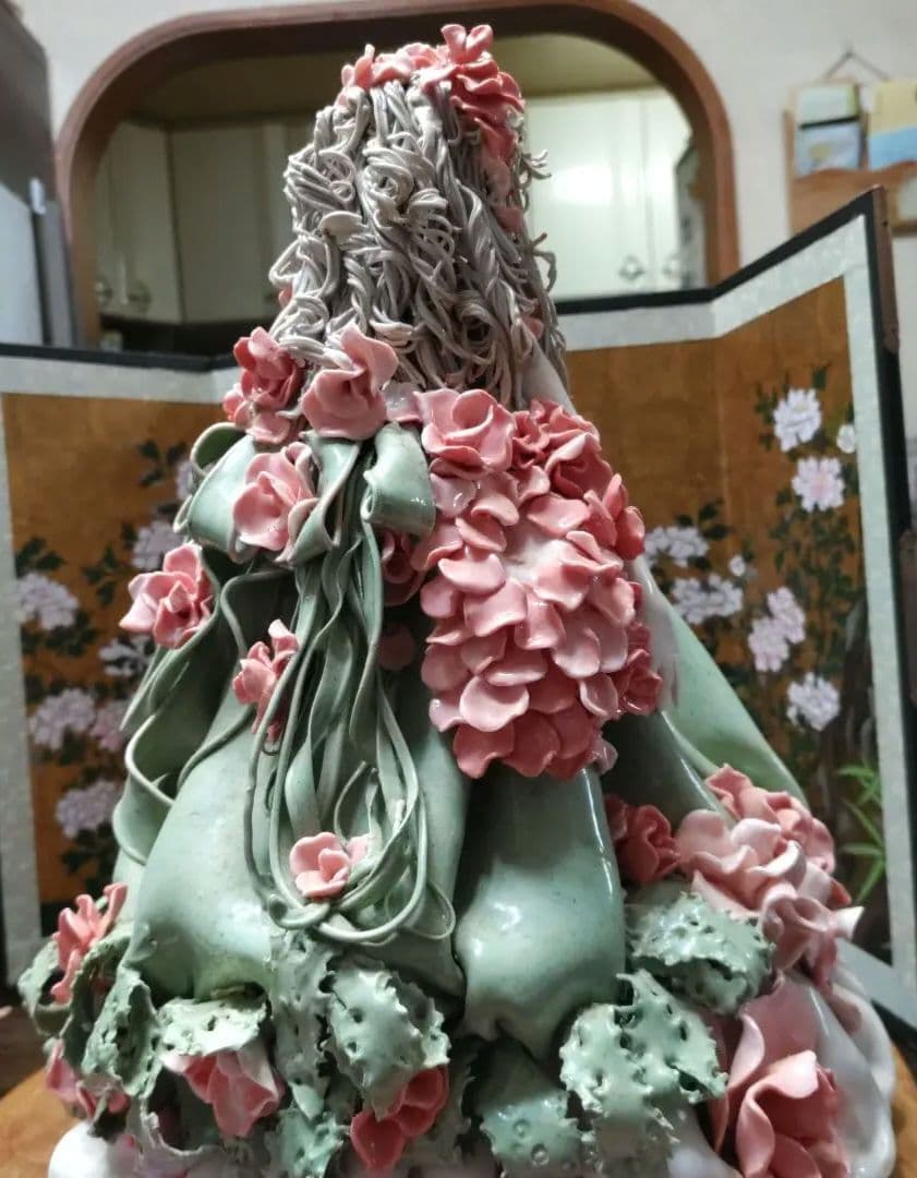 一点物　陶器人形 置物 ロマンドール ハンドメイド 焼き物　西洋人形　陶器製