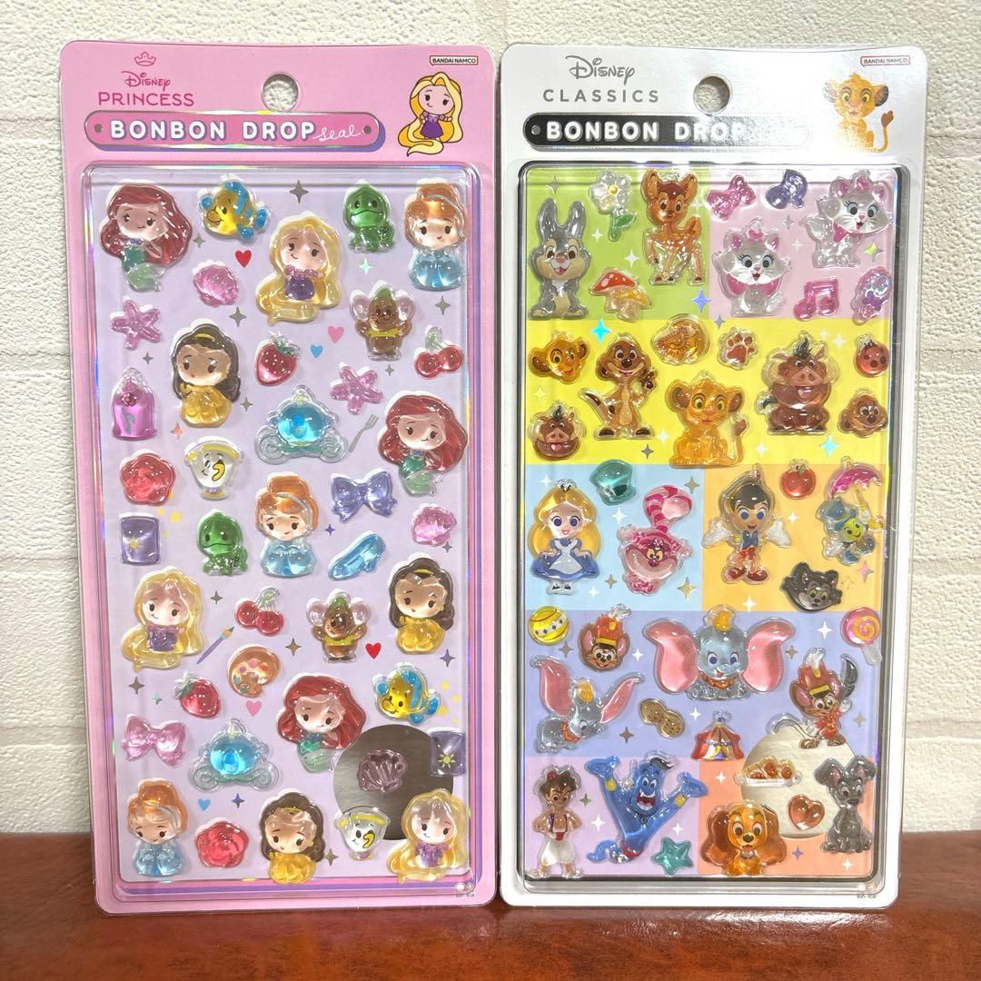 ボンボンドロップシール ディズニープリンセス クラシックシール 2点