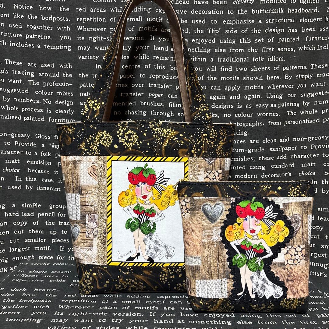 ロラライハリス♡ハンドメイド　トートバッグとポーチ　いたち様
