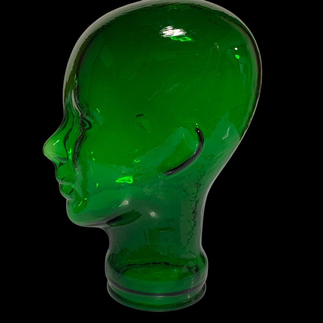 ヴィンテージ ガラス製 マネキン ヘッド インテリア ディスプレイ オブジェ