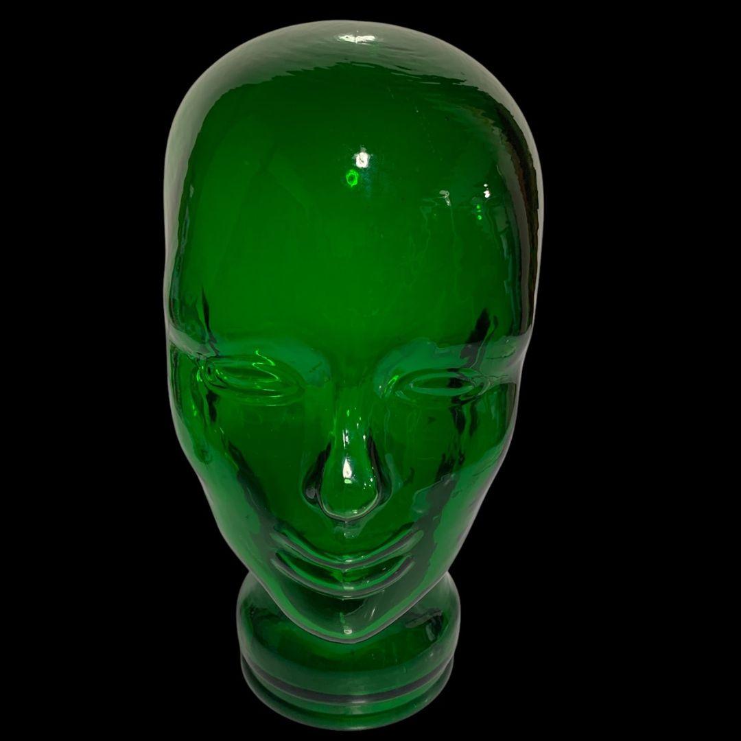 ヴィンテージ ガラス製 マネキン ヘッド インテリア ディスプレイ オブジェ