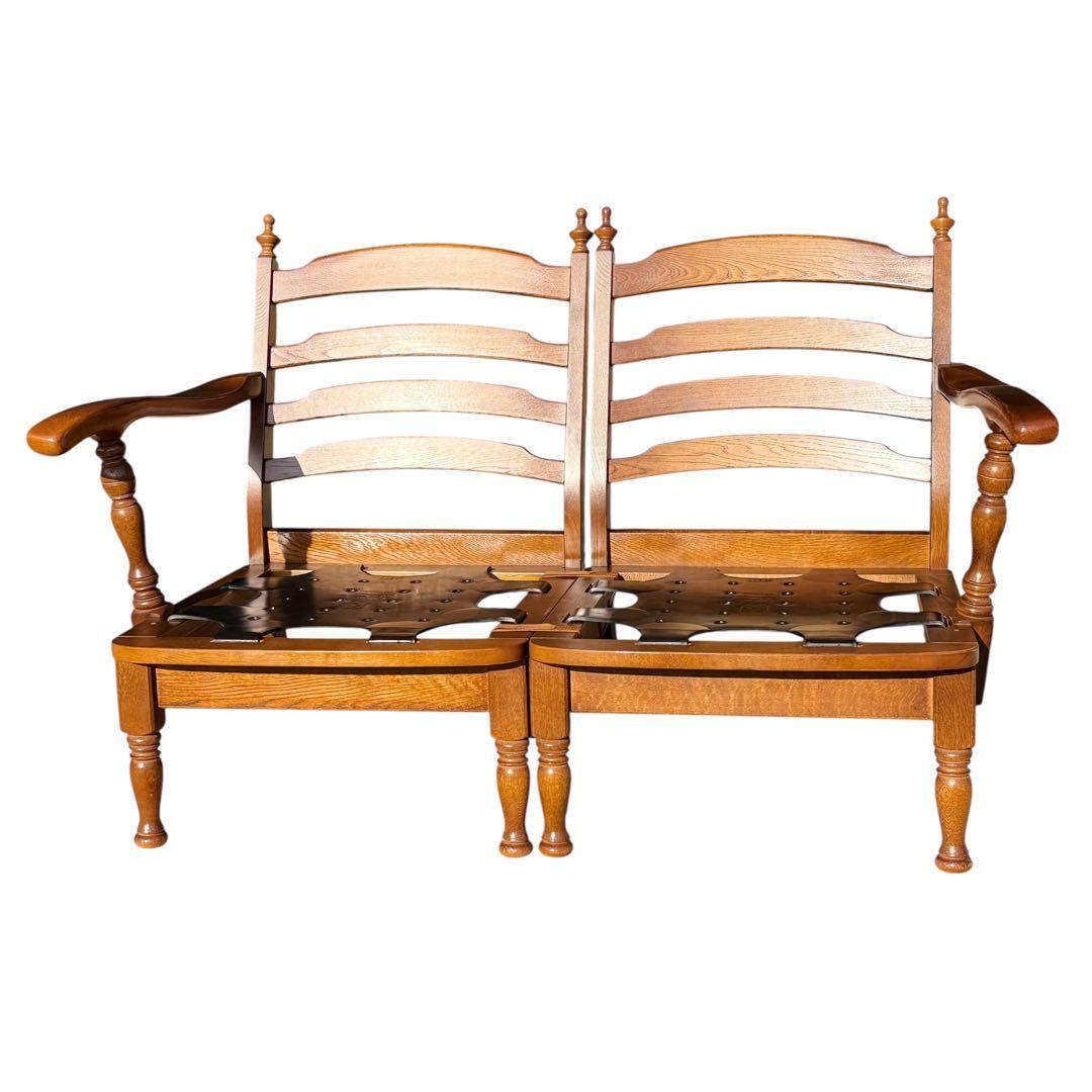 KZ028 飛騨産業　穂高　セパレート　キツツキ　木枠のみ　2Pソファ　2人掛け