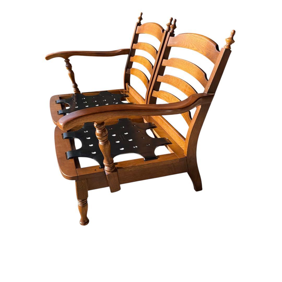 KZ028 飛騨産業　穂高　セパレート　キツツキ　木枠のみ　2Pソファ　2人掛け