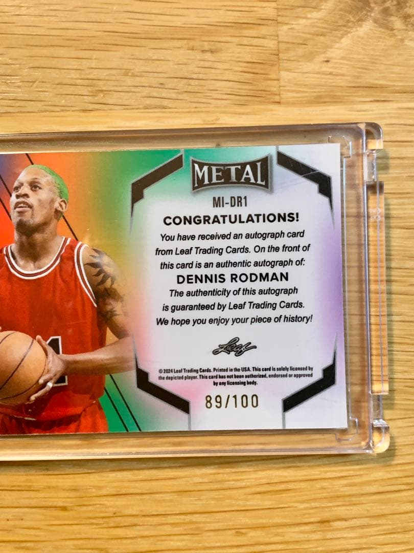 NBA CHIブルズ デニスロッドマン auto 89/100 直筆サインカード - メルカリ