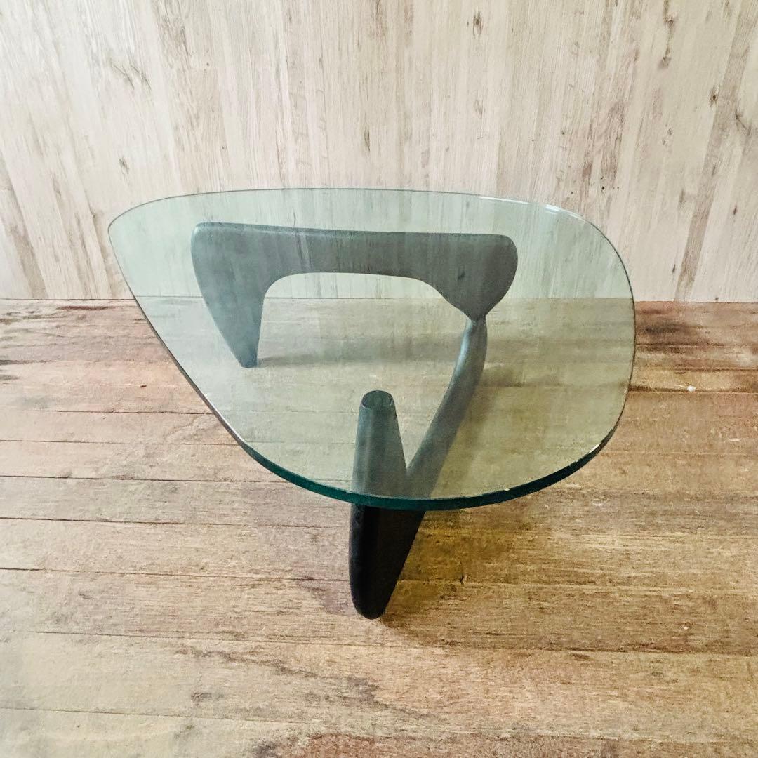 イサムノグチ コーヒーテーブル ブラックアッシュ ヴィトラ ガラステーブル