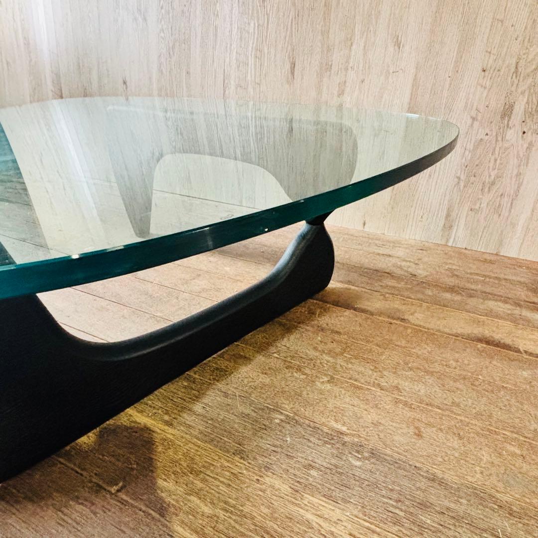 イサムノグチ コーヒーテーブル ブラックアッシュ ヴィトラ ガラステーブル