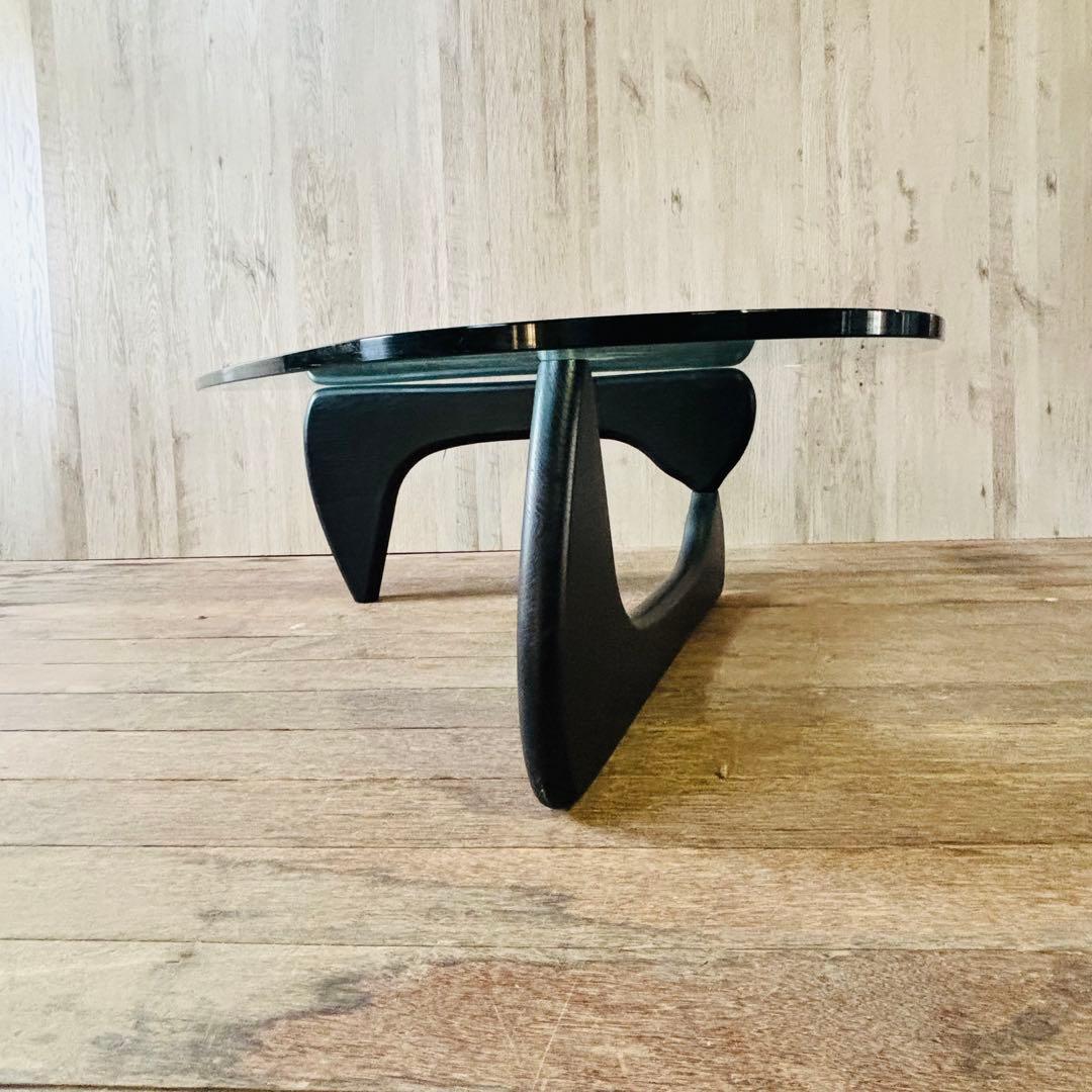 イサムノグチ コーヒーテーブル ブラックアッシュ ヴィトラ ガラステーブル