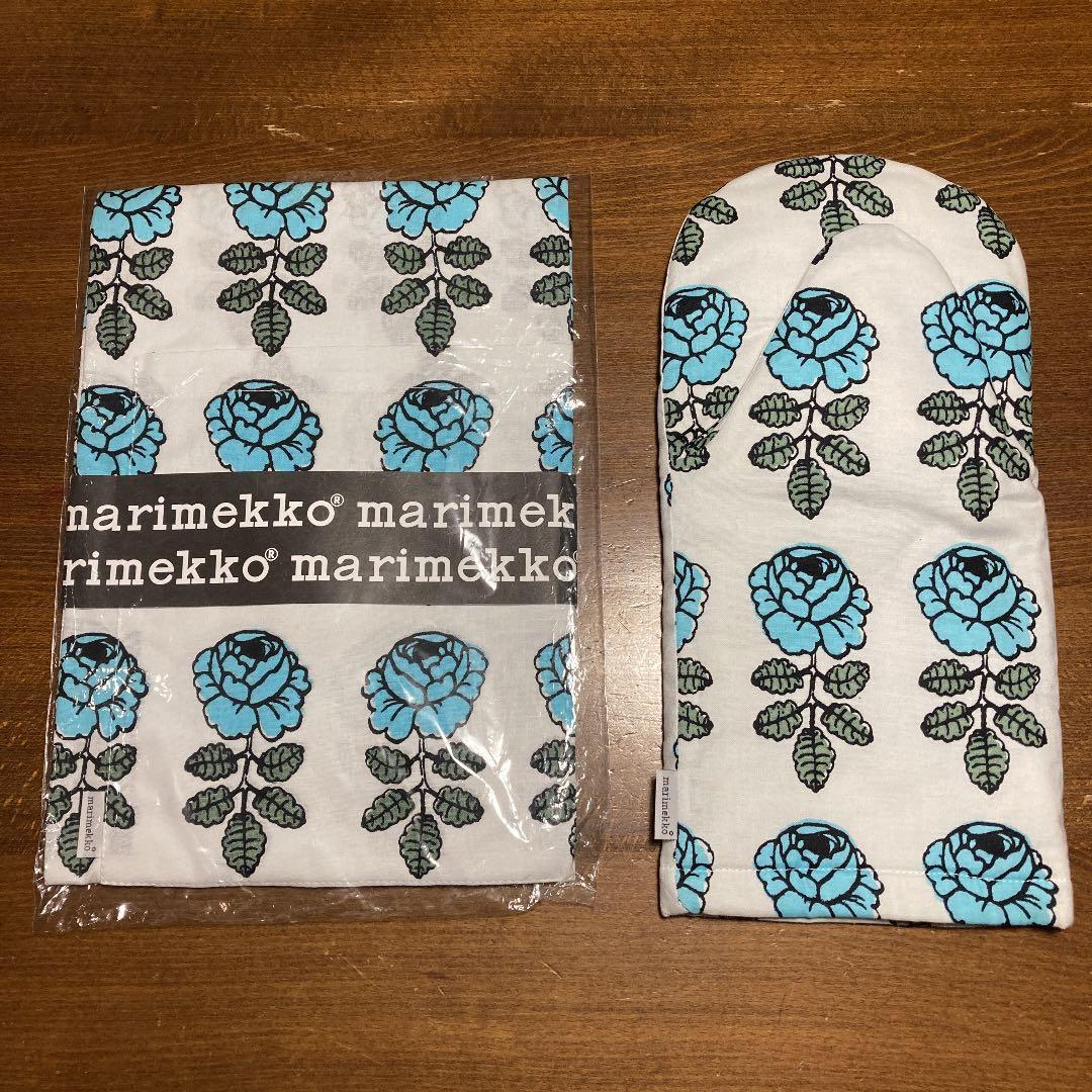 マリメッコ    ヴィヒキルース　エプロン、キッチンミトン