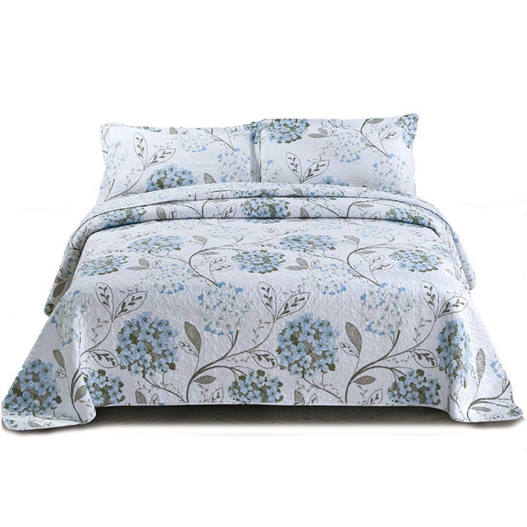 キルトベッドカバー3点セット綿マルチカバー キルティング 434