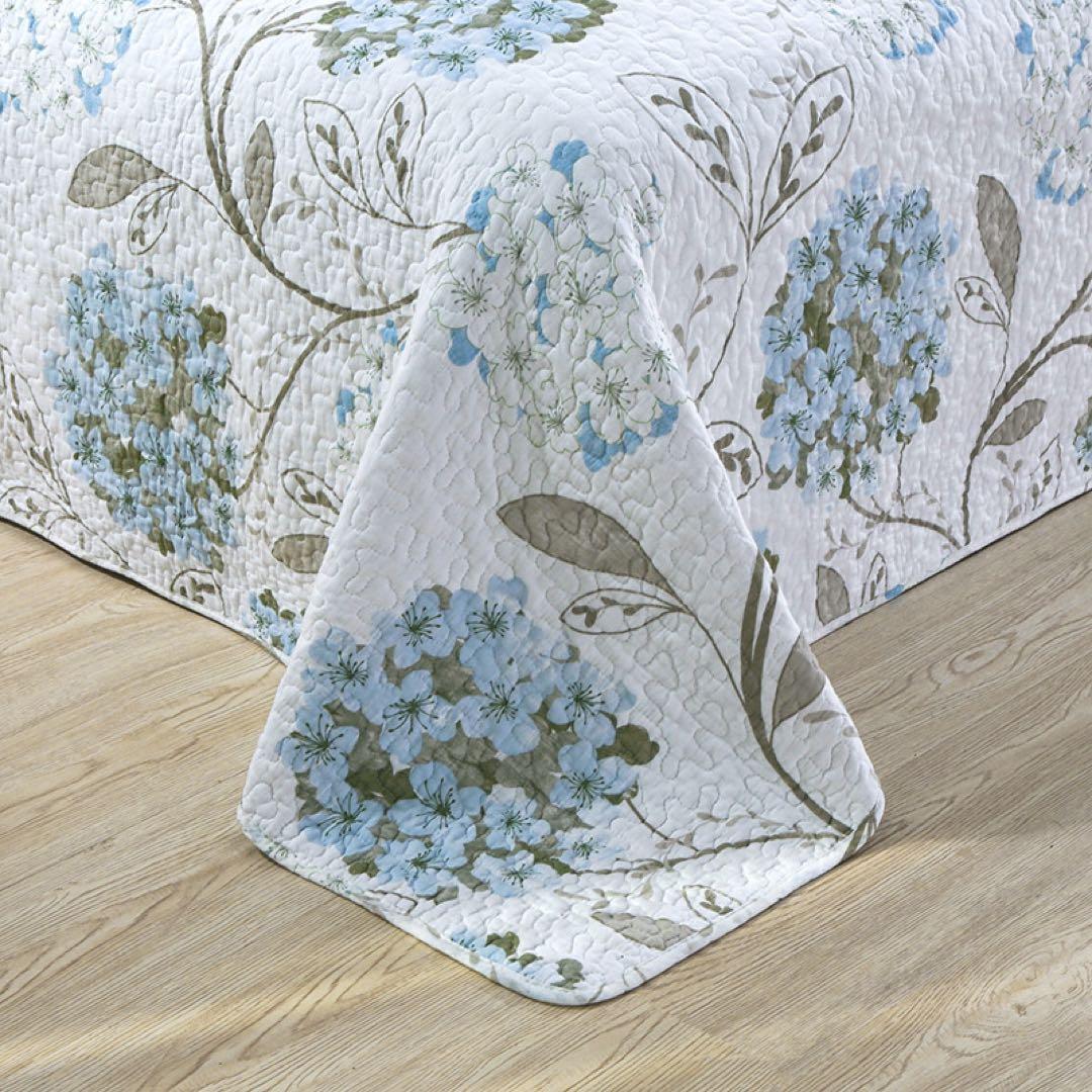 キルトベッドカバー3点セット綿マルチカバー キルティング 434