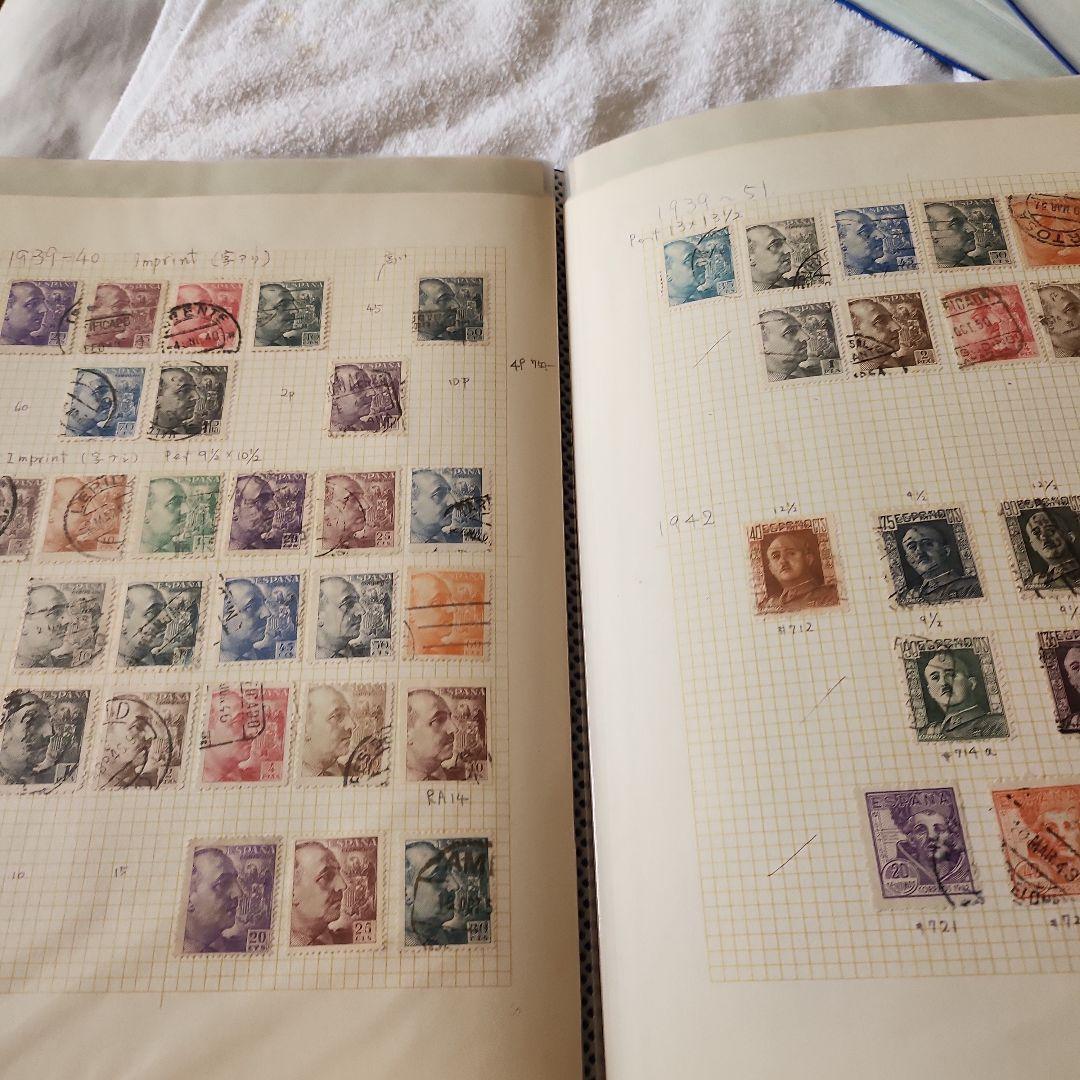 スペイン　使用済み切手　8冊