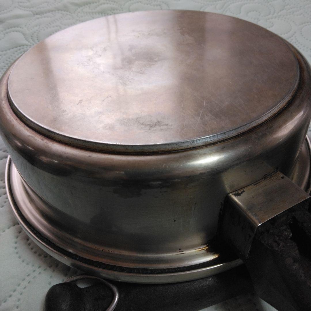 無水調理鍋=オーブン機能　ステンレス鍋・蒸し器ドーム型蓋の7点セット