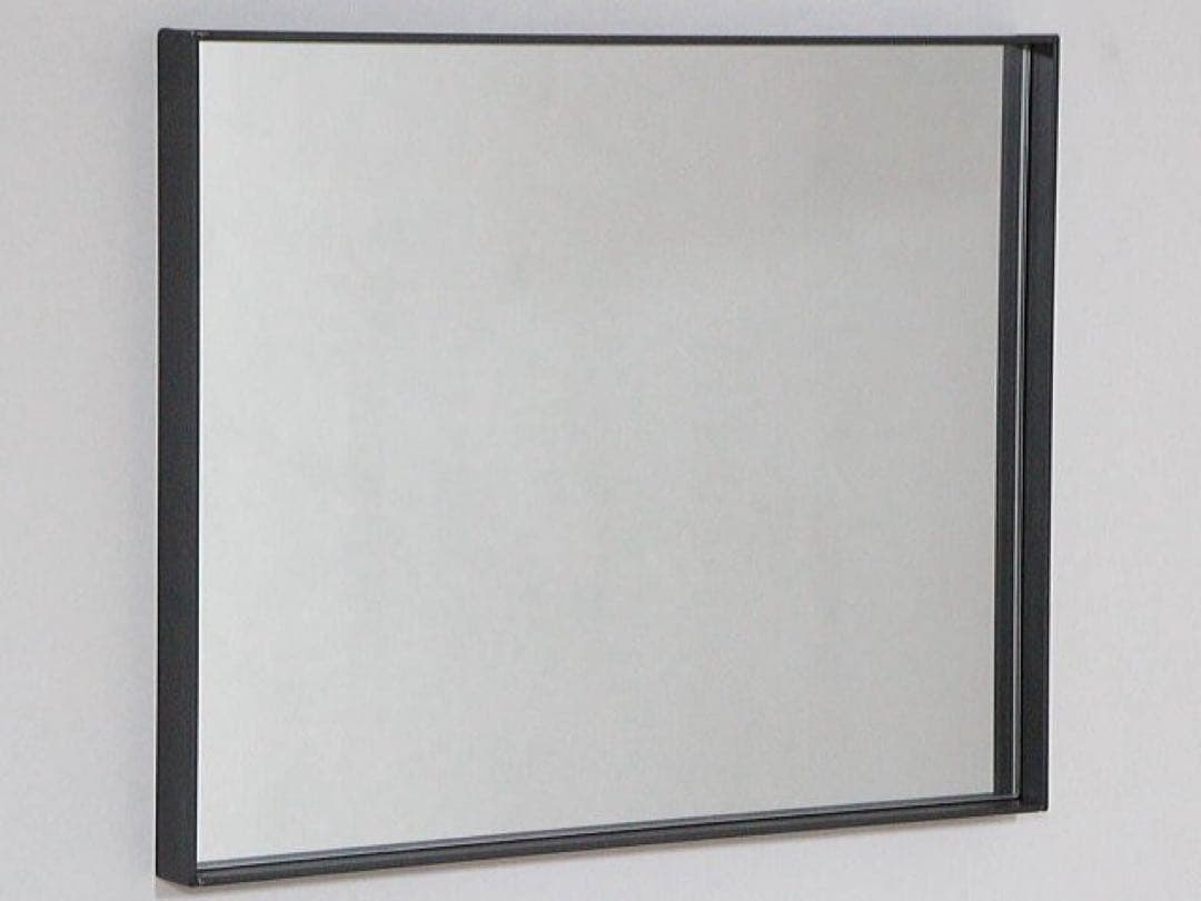 金属製壁掛けミラー 約520mm x 約420mm